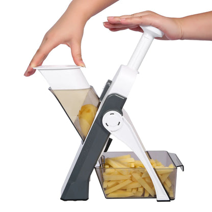 LuxDekoya™ 5-in-1 手動野菜スライサー＆スライサー