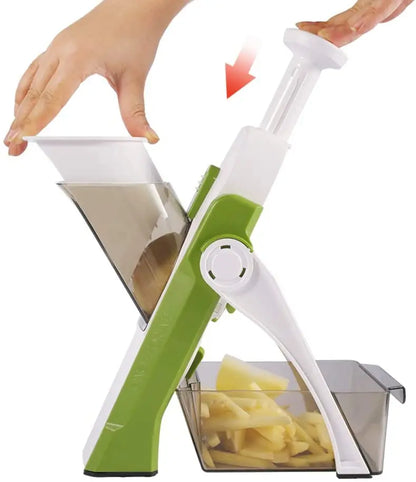 LuxDekoya™ 5-in-1 手動野菜スライサー＆スライサー