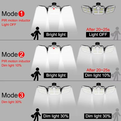 太陽は3つの頭部800W - EcoLightが付いているスポットライトを導いた